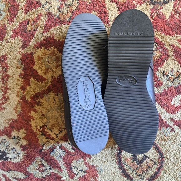 NWOT Mens Wolverine Black Leather Slid Resistant Workshoes 10.5 M - Picture 13 of 13